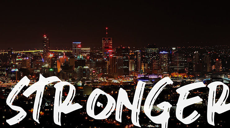 stronger Font Family