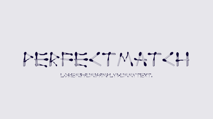 Perfect Match Font