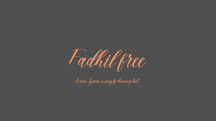 Fadhil free Font