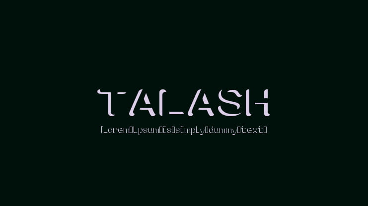 TALASH Font