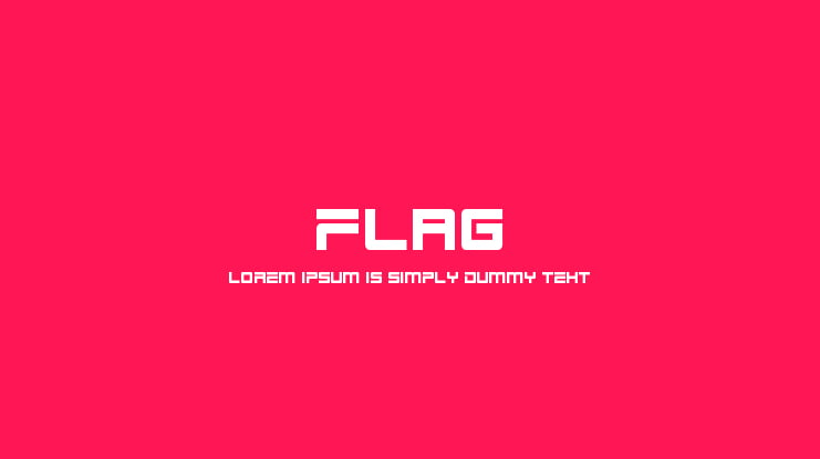 Flag Font