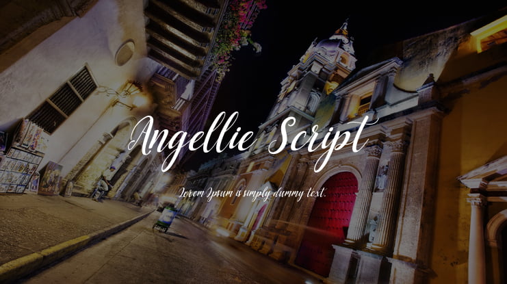 Angellie Script Font