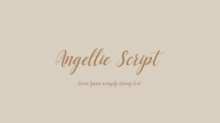 Angellie Script Font
