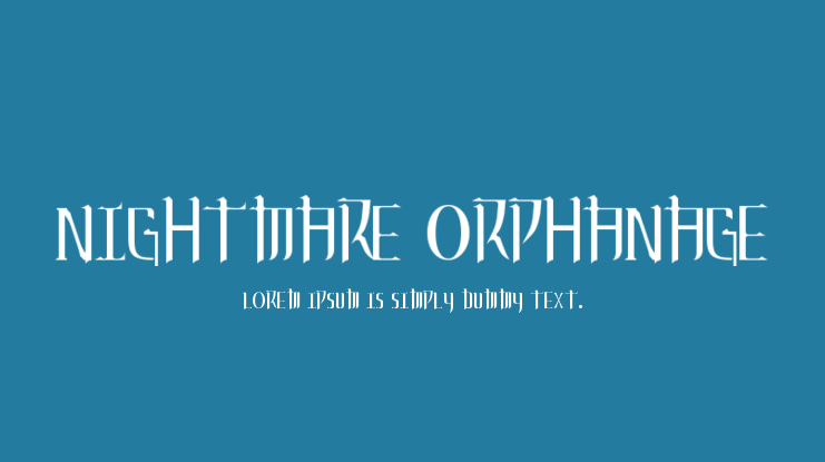 Nightmare Orphanage Font