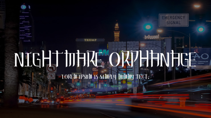 Nightmare Orphanage Font