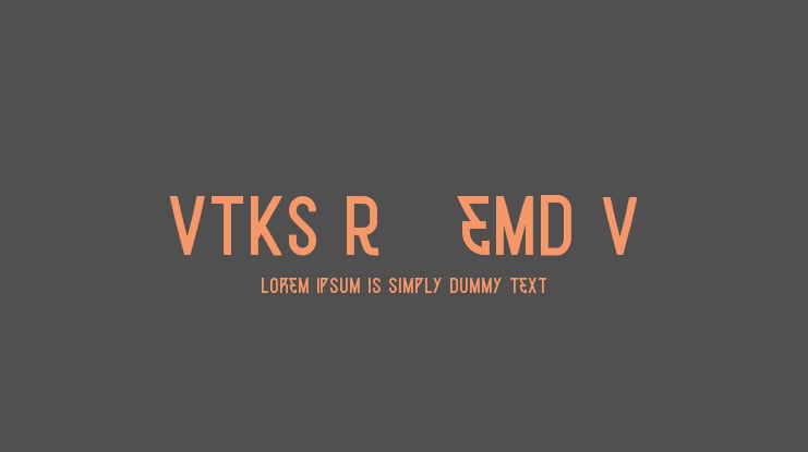 VTKS R78 EMD v2 Font