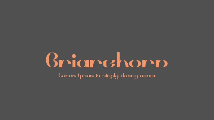 Briarthorn Font