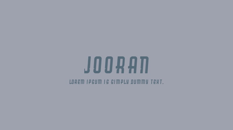 JOORAN Font