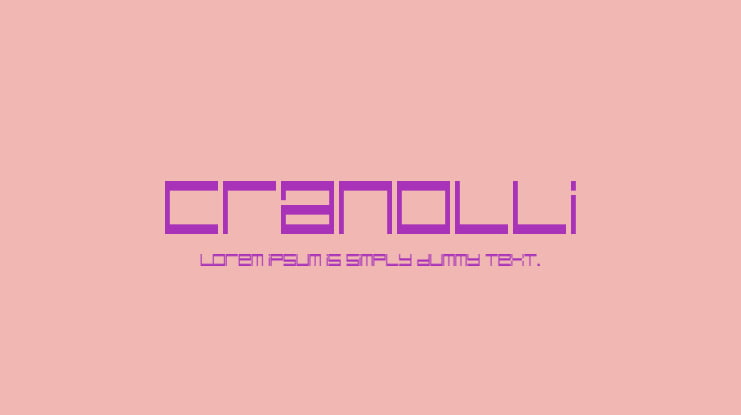 Cranolli Font