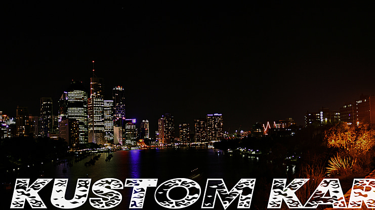 Kustom Kar Font