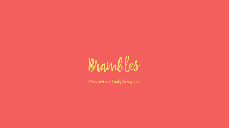 Brambles Font