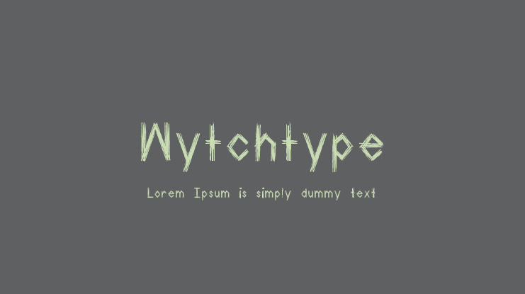 Wytchtype Font
