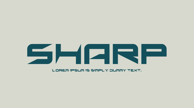 Sharp Font