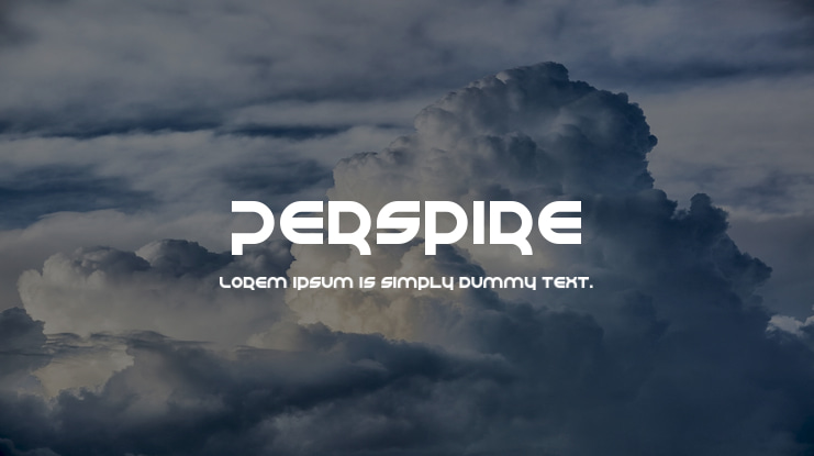 Perspire Font