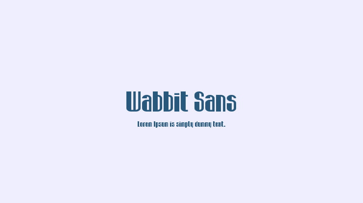 Wabbit Sans Font