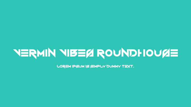 Vermin Vibes Roundhouse Font
