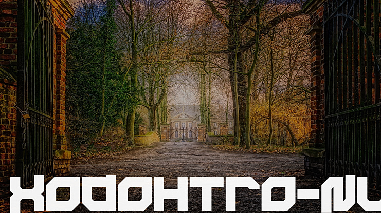 Xodohtro-Nu Font