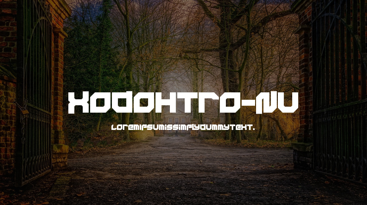 Xodohtro-Nu Font