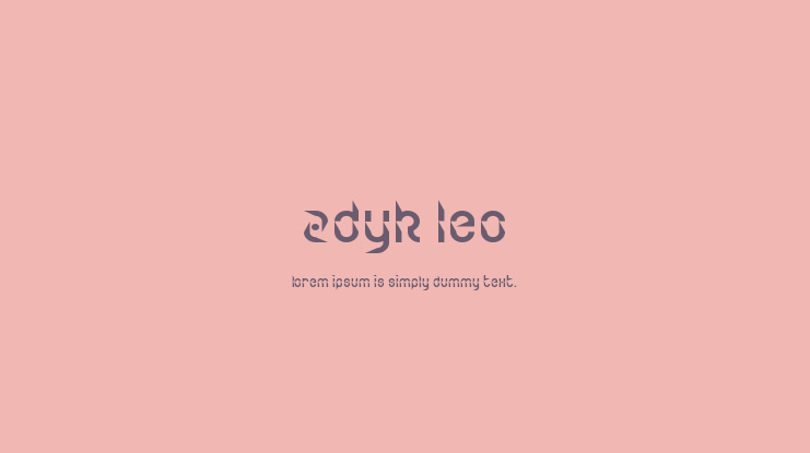 Zdyk Leo Font