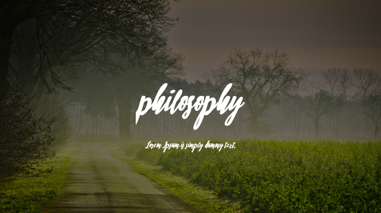 philosophy Font