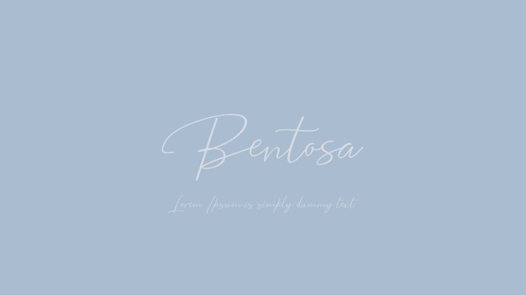 Bentosa Font
