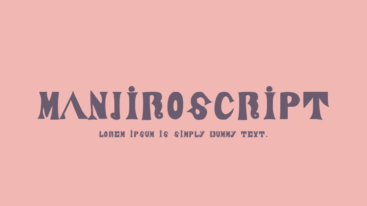 ManjiroScript Font
