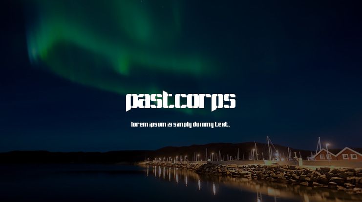 Pastcorps Font