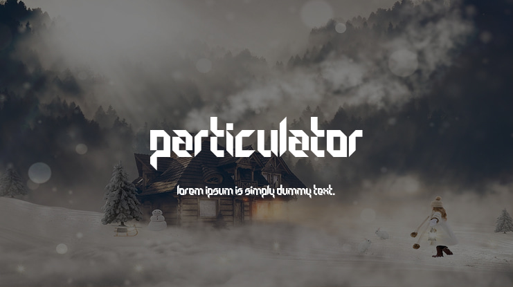 Particulator Font