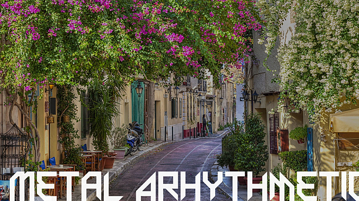 Metal Arhythmetic Font