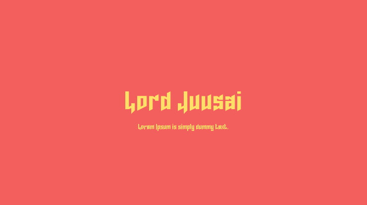 Lord Juusai Font