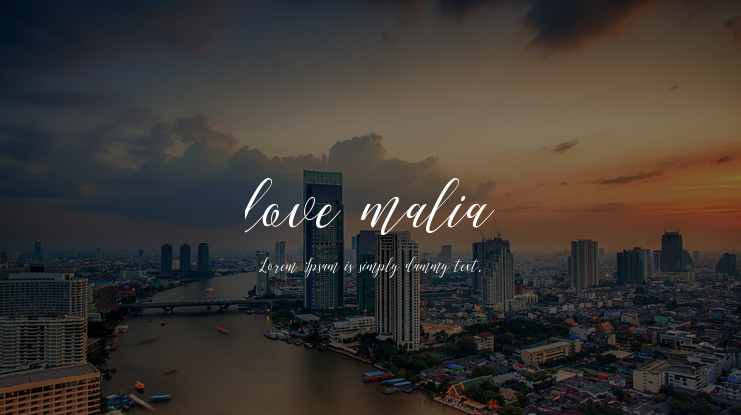 love malia Font