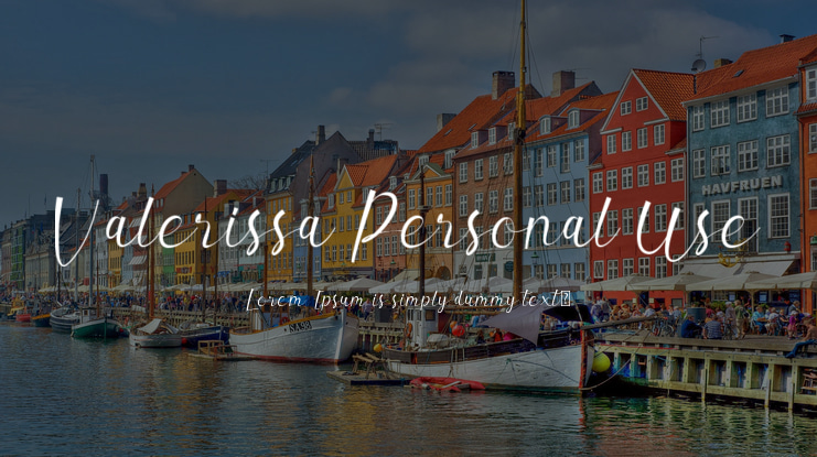 Valerissa Personal Use Font