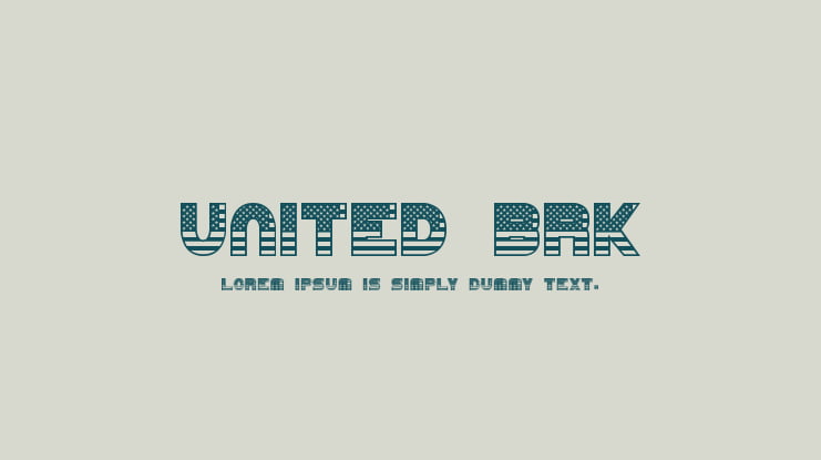United BRK Font