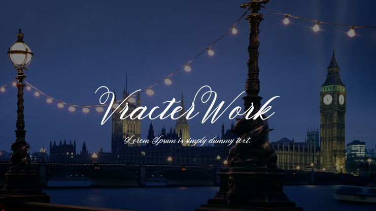 VracterWork Font