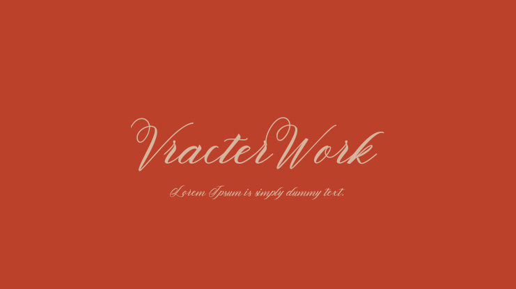 VracterWork Font