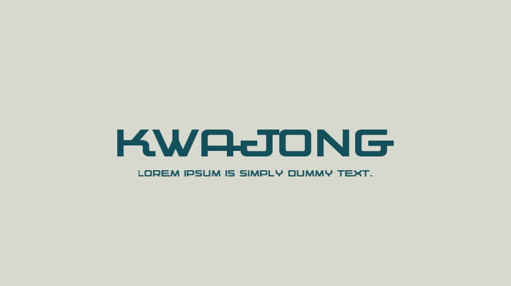 Kwajong Font Family