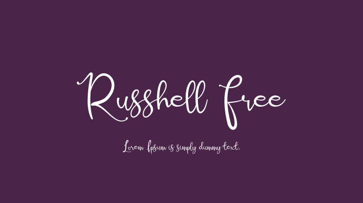 Russhell Free Font