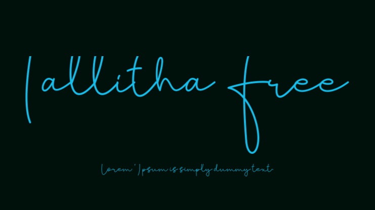 Tallitha Free Font