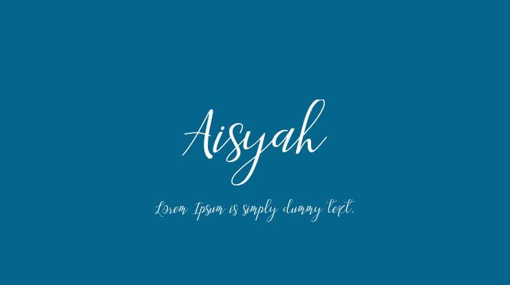 Download Free Aisyah Font Download Free Pc Mac And Web Font Fonts Typography