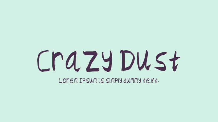 Crazy Dust Font