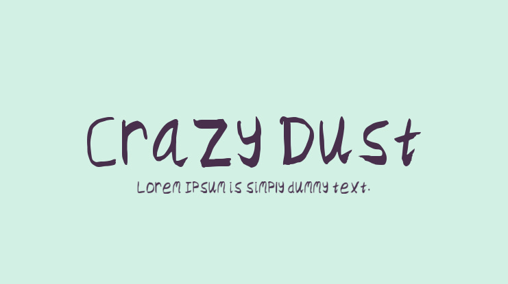 Crazy Dust Font