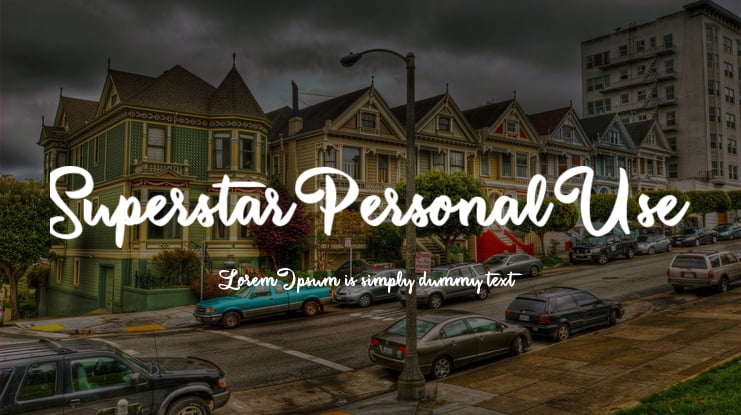 Superstar Personal Use Font