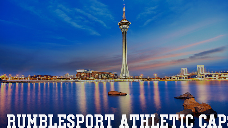 Rumblesport Athletic Caps Font