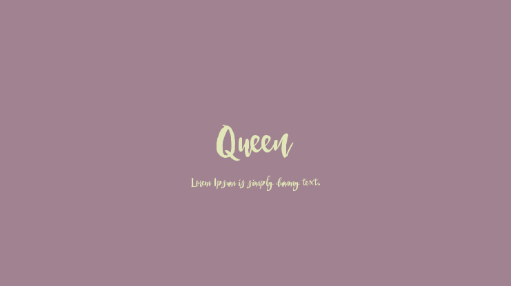 Queen Font