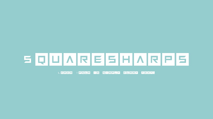 Squaresharps Font Family