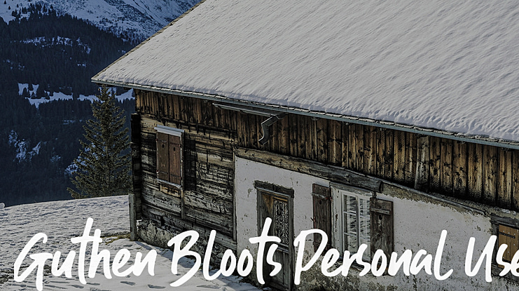 Guthen Bloots Personal Use Font