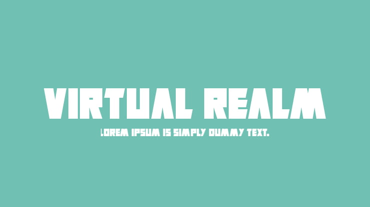 Virtual Realm Font Family