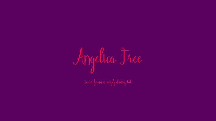Angelica Free Font