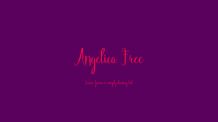 Angelica Free Font