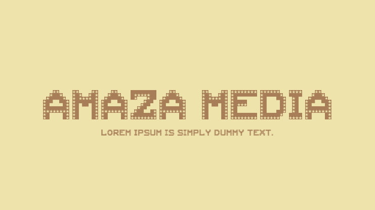 AMAZA MEDIA Font